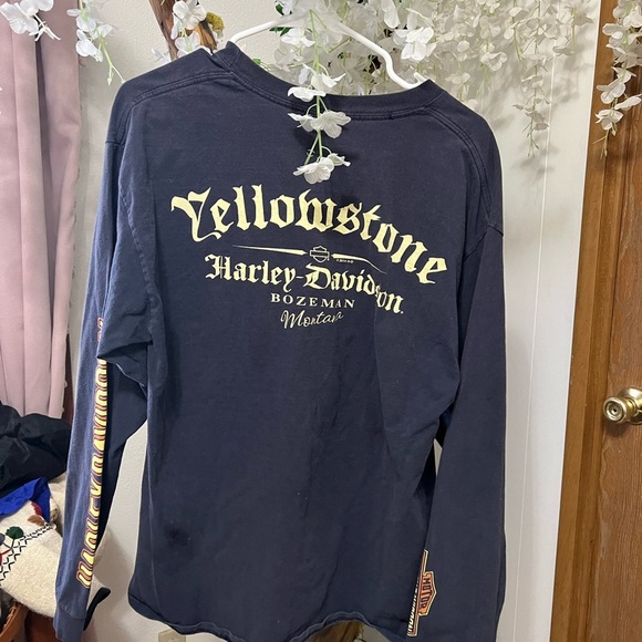 Harley-Davidson Long Sleeve T Yellowstone/ Bozeman Montana 🖤 - Picture 5 of 8